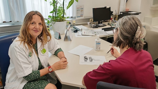 Für die Freiwilligen des Vereins Lichtblick gibt es vor Arbeitsantritt eine Hygieneschulung – hier am LKH Südweststeiermark, Standort Deutschlandsberg.