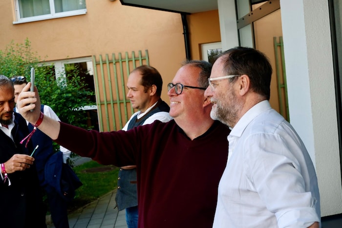 Schellhorn nahm sich Zeit für seine Parteifreunde.
