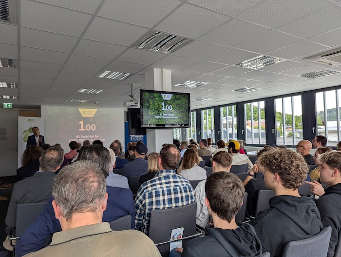Der Start(up) Friday zum Thema Green Tech war wieder gut besucht – auch eine Klasse der Klagenfurter HTL Mössingertsraße nahm teil.