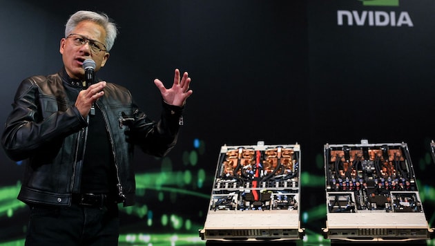 Nvidia-Chef Jensen Huang auf der Computermesse Computex in Taiwan: Für den Chipkonzern ist der KI-Boom ein Bombengeschäft.