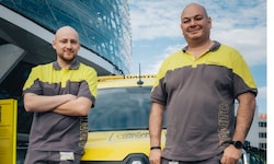 Matthias Krumpholz (l.) und Jordan Simeonovic (r.) haben sich bei der heimischen Qualifikation ...