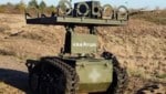 Der Krampus-Roboter ohne seine Bewaffnung: vier RPV-16-Aerosolbombenwerfer (Bild: mod.gov.ua)