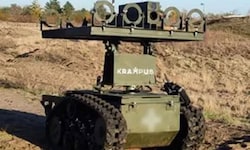 Der Krampus-Roboter ohne seine Bewaffnung: vier RPV-16-Aerosolbombenwerfer