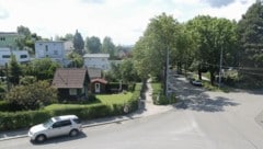 Viel Grün, aber auch viel Verunsicherung – das Grätezl an der Ameisbachzeile. (Bild: Bartel Gerhard)