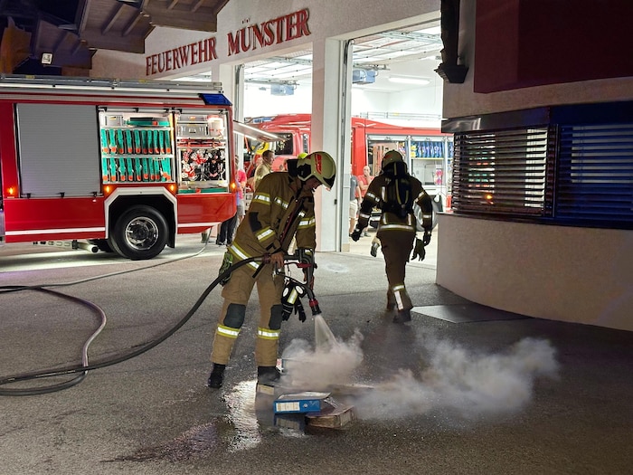 Am 23. August des Vorjahrs hatte die Feuerwehr Münster einen Einsatz im eigenen „Haus“.