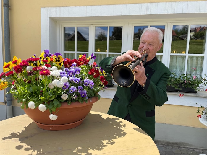 Toni Maier kürzlich bei einem Auftritt in Semriach.