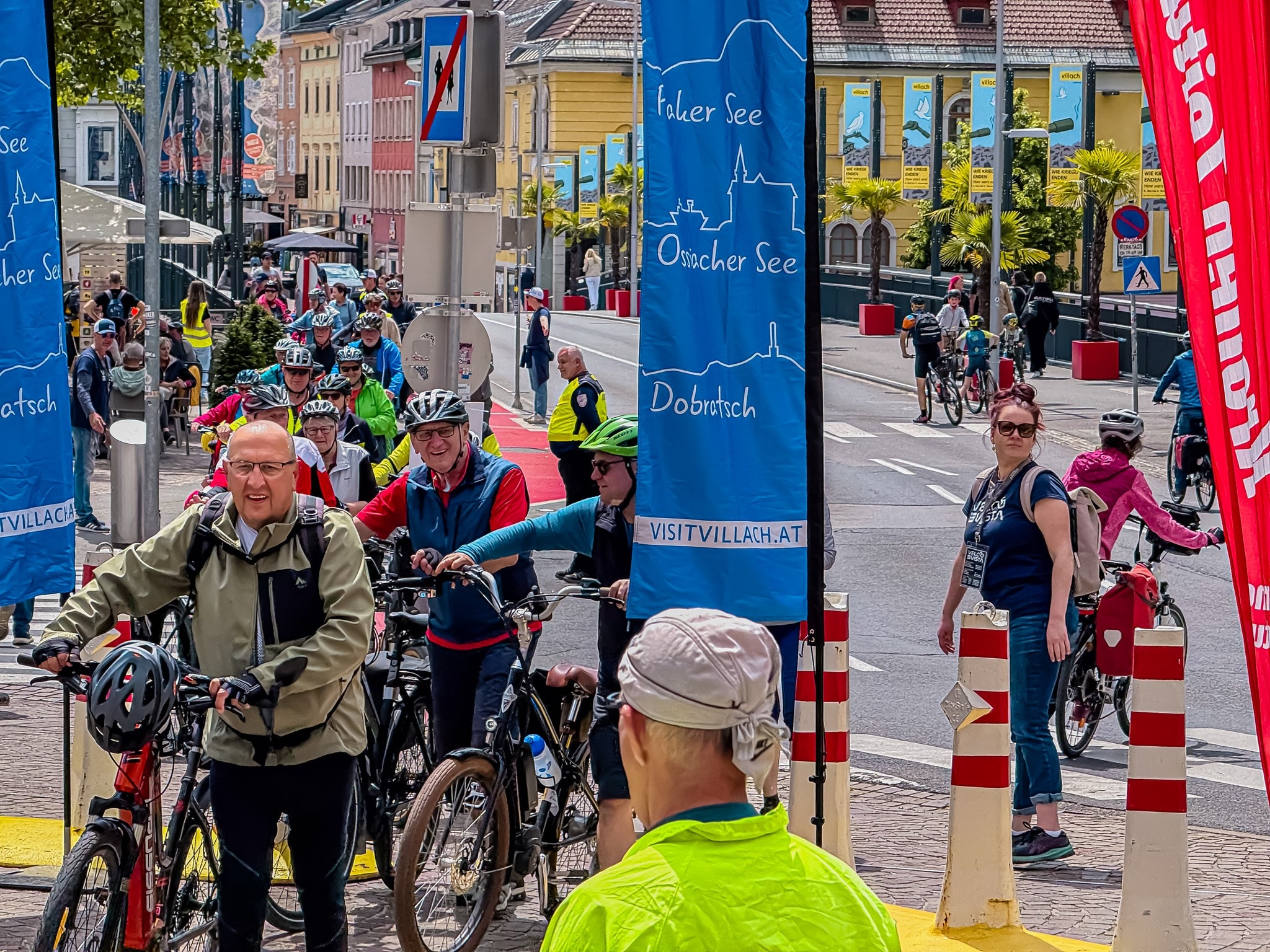 Geschafft: Das Tagesziel Villach ist erreicht. (Bild: Wallner Hannes) Geschafft: Das Tagesziel Villach ist erreicht. (Bild: Wallner Hannes)