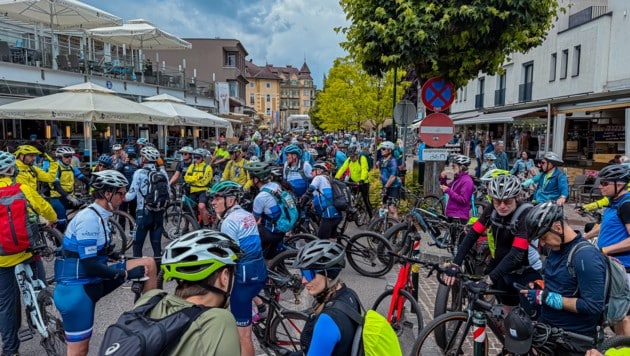 So viele Radfahrer hat Kärnten noch nicht gesehen. (Bild: Wallner Hannes)
