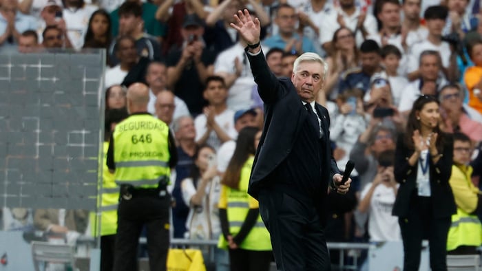 Carlo Ancelotti verabschiedete sich von den Real-Fans.