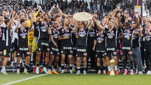 Sturm ist Meister 2025. Der Teller bleibt in Graz.