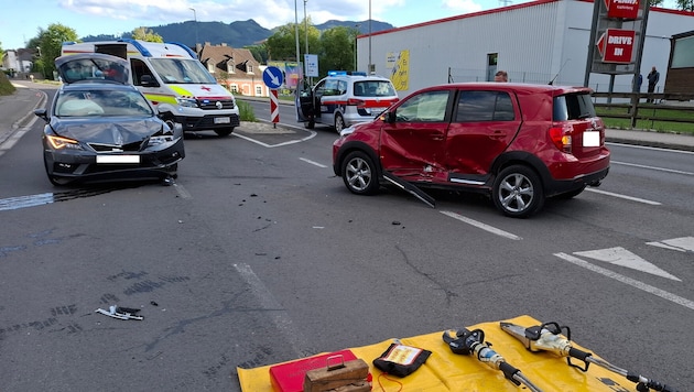 Die Unfallstelle im Kapfenberger Ortsgebiet
