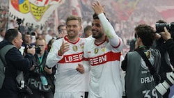 Jubel bei den Stuttgartern (Bild: EPA/ANDREAS GORA)