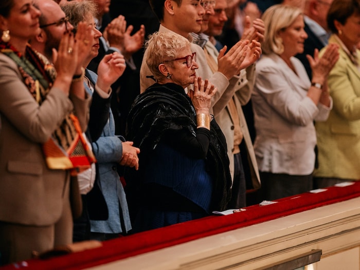 Marina Mahler lauschte als Ehrengast in Amsterdam der Musik ihres Großvaters. 