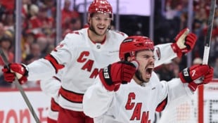 Jubel bei den Florida Panthers (Bild: AFP/APA/Getty Images via AFP/GETTY IMAGES/Carmen Mandato)