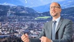 Mario Gerber lässt sich am Montag zum ÖVP-Obmann von Innsbruck wählen. Er ist der einzige Kandidat. (Bild: Christof Birbaumer, Hubert Rauth, Krone KREATIV)