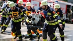 So sehen Sieger aus! Die FF Kalvarienberg holte den Bezirkssieg von Klagenfurt-Stadt.