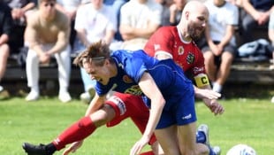 Dominik Müller (re.) und Rapid Lienz jubelten bei Lurnfeld mit Elias Rainer über ein 2:0. (Bild: Sobe Hermann)