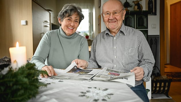 Bereits seit 1967 hat Gerhard Pree (82) die „Kronen Zeitung“ abonniert. Auch Ehefrau Anneliese (70) ist treue Leserin.