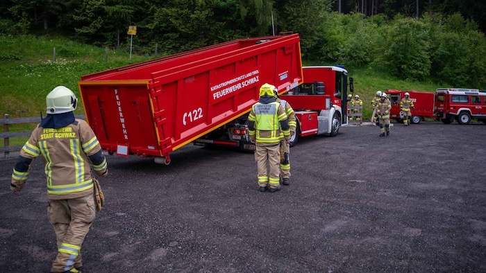 In diesem Container wird der Akku gekühlt.