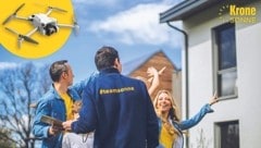 Die Drohnen unserer Mitarbeiter haben alles und um Ihre neue Photovoltaik-Anlage im Blick! ...