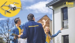 Die Drohnen unserer Mitarbeiter haben alles und um Ihre neue Photovoltaik-Anlage im Blick! ...
