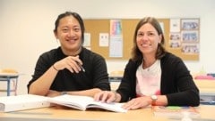 Luke Wang(31) und Katrin Lunacek (39) lassen sich umschulen.