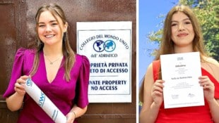 Glückwunsch! Prinzessin Ariane und Prinzessin Sofía halten stolz ihre Diplome in den Händen – ...