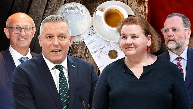 Anton Mattle und Mario Kunsaek schlossen sich der Forderung nach der Abschaffung der Trinkgeld-Abgabe ebenso an, wie Neos-Staatssekretär Sepp Schellhorn.Sozialministerin Korinna Schumann verweist auf laufende Gespräche.