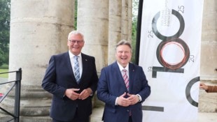 Steiner mit Städtebund-Präsident Michael Ludwig. (Bild: Reinhard Judt)