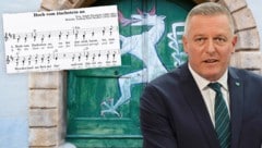 Landeshauptmann Mario Kunasek (FPÖ) verankert die Hymne gesetzlich. (Bild: Krone KREATIV/Christian Jauschowetz Stock A.)