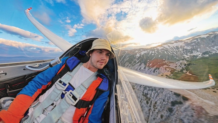 Der 22-jährige Streckenflieger Philip Heinrich.