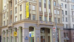 Die Zentrale der Raiffeisenbank Russland, eine Tochter der Raiffeisenbank International.