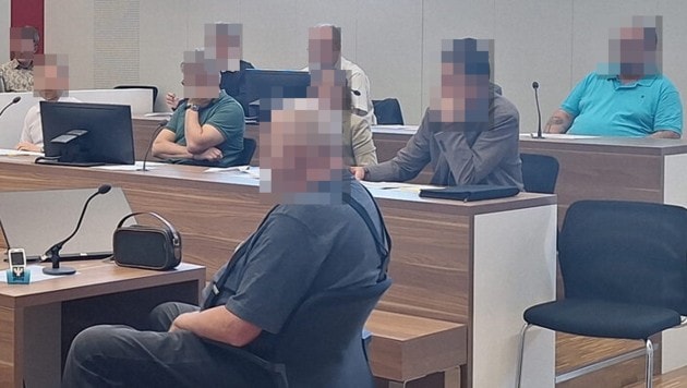 Die acht Geschworenen in Eisenstadt befanden den Angeklagten einstimmig für schuldig. (Bild: HS, Krone KREATIV)