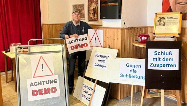 Egon Englisch – eingefleischter Post-Fan – ist einer der Organisatoren der Demo.