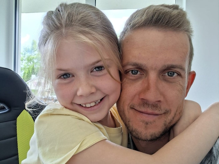 Riccardo Zoidl mit seiner Tochter Anna.