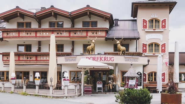 Im Zentrum des Sturms: Das derzeit geschlossene Hotel Dorfkrug in Kaprun