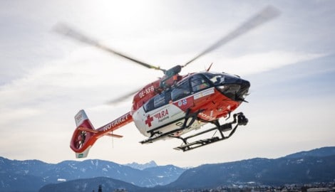 Rettungsheli im Einsatz in Zürs (Symbolbild).