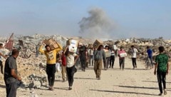 Bei der Verteilung von Lebensmitteln im Gazastreifen ist es zu einem Zwischenfall gekommen. US-Wachleute gaben daraufhin Schüsse ab. (Bild: AFP)