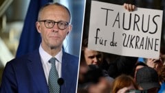 Friedrich Merz tritt aktuell als „Außenkanzler“ auf. (Bild: Krone KREATIV/Lehtikuva/AFP)