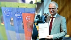 Nicht alle Einsparungen sind auch tatsächlich welche. Am Ende geht sich das aber im Budget aus. (Bild: Krone KREATIV/APA)