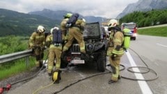 Die Feuerwehr war rasch vor Ort und konnte die Flammen eindämmen