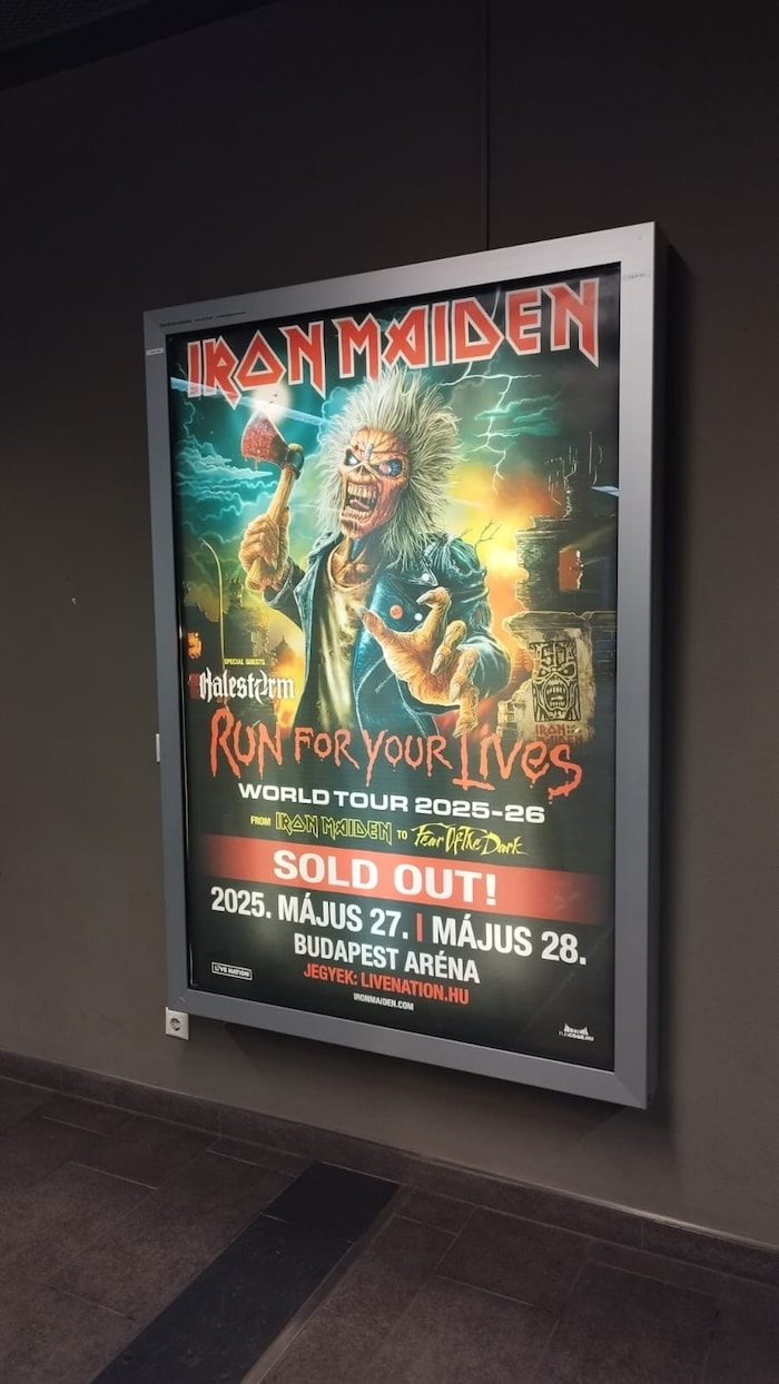 Das „Ausverkauft“-Schild mussten die Veranstalter bei Iron Maiden in Budapest schon vor Wochen anbringen.