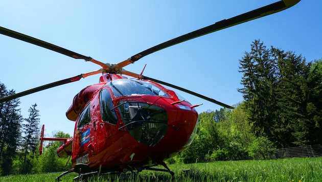 Der Verletzte wurde vom Notarzthubschrauber „Martin 3“ geborgen