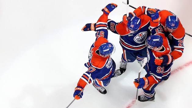 Großer Jubel bei den Oilers