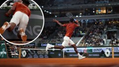 Erst war Gael Monfils gestürzt, dann lieferte er einmal mehr eine Show ab.