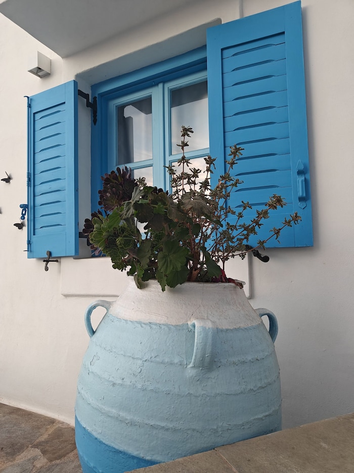 Blau und Weiß sind die Farben der Kykladen.