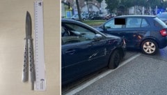 Nach einer wilden Messerattacke auf ein Auto in Wien befindet sich der Lenker nun im ...
