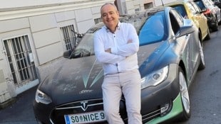 Elektrisiert seit einem Jahrzehnt: Franz Liebmann ist ein Pionier auf Österreichs Straßen. (Bild: Jauschowetz Christian)