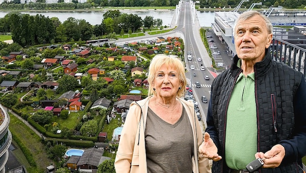 Ihr Garten muss der Stadtbahn weichen: Edith und Ernst Lasch.