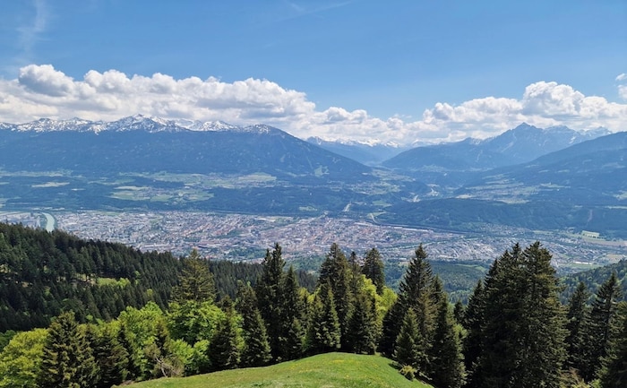 Der Blick auf Innsbruck und das Inntal ist immer wieder ein Erlebnis. 